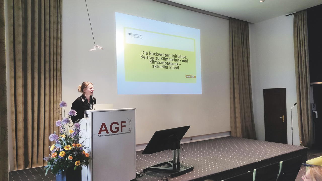 Luisa Rölke sprach über die Backweizen-Initiative.
